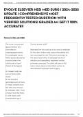 EVOLVE ELSEVIER HESI MED SURG |  UPDATE | COMPREHENSIVE MOST FREQUENTLY TESTED QUESTION WITH VERIFIED SOLUTIONS| GRADED A+| GET IT 100% ACCURATE!!