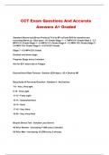 CCT Exam Questions And Accurate Answers A+ Graded