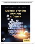 Test Bank For Modern Systems Analysis and Design 9th Edition By Joseph Valacich, Joey George, Jeffrey Hoffer (Latest Edition 2023-24, Grade A+, 100 Verified)