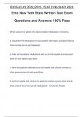 Ems New York State Written Test Exam Questions and Answers 100% Pass