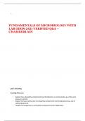 FUNDAMENTALS OF MICROBIOLOGY WITH LAB (BIOS-242) VERIFIED Q&A – CHAMBERLAIN