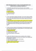 HESI PHARMACOLOGY ACTUAL EXAM QUESTIONS 2024 QUESTIONS & ANSWERS GRADED A+