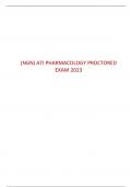 (NGN) ATI PHARMACOLOGY PROCTORED EXAM 2023 - Verified Solution 2024 update 