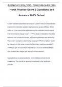 Hurst Practice Exam 2 Questions and Answers 100% Solved