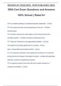 ISSA Cert Exam Questions and Answers 100% Solved | Rated A+