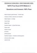 NATS Final Exam1870 Midterm 2 Questions and Answers 100% Pass