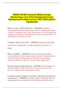 NR565/ NR 565 Advanced Midterm Exam: Pharmacology Care of the Fundamentals Exam | Questions and Verified Answers (2023/ 2024 Update)- Chamberlain