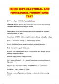 IBHRE CEPS ELECTRICAL AND PROCEDURAL FOUNDATIONS TEST