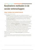 Samenvatting An Introduction to Qualitative Research -  Kwalitatieve methoden in de sociale wetenschappen (PABA2059)