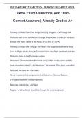 OMSA Exam Questions with 100% Correct Answers | Already Graded A+