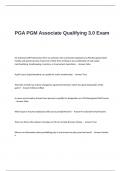 PGA PGM Associate Qualifying 3.0 Exam Questions and Answers