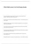 PGA PGM Level 3 3.0 Full Exam Study Guide Questions and Answers