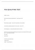 PGA QUALIFYING TEST QUESTIONS AND ANSWERS