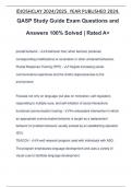 QASP Study Guide Exam Questions and Answers 100% Solved | Rated A+