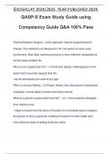 QASP-S Exam Study Guide using Competency Guide Q&A 100% Pass