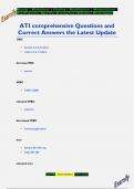 ATI comprehensive Questions and  Correct Answers the Latest Update