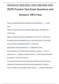 RCFE Practice Test Exam Questions and Answers 100% Pass