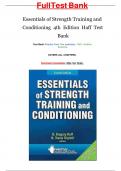 Essentials of Strength Training and Conditioning 4th Edition Haff Test Bank Latest Update 2023-204 Questions and Detailed Correct Answers 100% Complete Solution Guaranteed Success