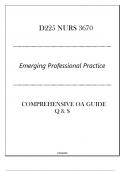 (D225 NURS 3670) Emerging Professional Practice - Comprehensive OA Guide Q & S 2024.