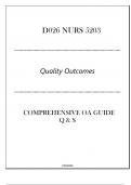 (D026 NURS 5203) Quality Outcomes - Comprehensive OA Guide Q & S 2024.