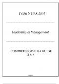 (D030 NURS 5207) Leadership & Management - Comprehensive OA Guide Q & S 2024