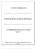 (C918 NURS 6101) Evolving Roles of Nurse Educators - Comprehensive FA Guide Q & S 2024