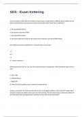 SDS - Exam Kettering 2024/2025 with 100% correct answers