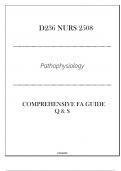 (D236 NURS 2508) - Pathophysiology- Comprehensive FA Guide Q & S 2024