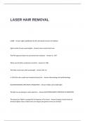 LASER HAIR REMOVAL TEST QUESTIONS AND ANSWERS