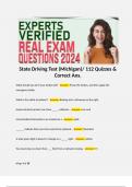 State Driving Test (Michigan)/ 112 Quizzes & Correct Ans.