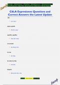 C6LA Expresiones Questions and  Correct Answers the Latest Update