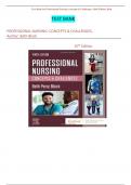 Test Bank For Professional Nursing: Concepts & Challenges, 10th Edition By: Beth Black || All Chapter 1-16 || Newest Edition 