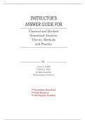 Solutions for Classical and Modern Numerical Analysis, 1st Edition by Ackleh (All Chapters included)