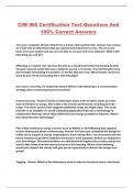 CIW IBA Certification Test Questions And 100% Correct Answers