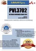 PVL3702 October/November Exam (COMPLETE ANSWERS) 2024