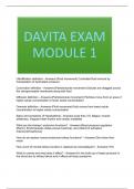 DAVITA EXAM MODULE 1