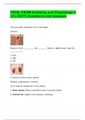 FINAL EXAM Anatomy and Physiology 2 (Ch 26/27) Questions and Answers