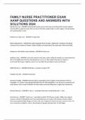 FAMILY NURSE PRACTITIONER EXAM AANP QUESTIONS AND ANSWERS WITH SOLUTIONS 2024