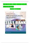 TEST BANK For Leddy & Pepper’s Professional Nursing 9th Edition by Lucy Hood