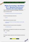 Milady Cosmetology 14th Edition Ch. 3 Questions and Correct  Answers the Latest Update