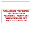 WALLSTREET PREP EXAM TRADING COMPS MODELING 2024