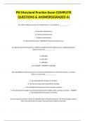 PSI Maryland Practice Exam COMPLETE QUESTIONS & ANSWERS(GRADED A)