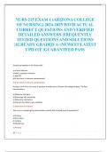 NURS 215 EXAM 1 (ARIZONA COLLEGE  OF NURSING) 2024-2025 WITH ACTUAL  CORRECT QUESTIONS AND VERIFIED  DETAILED ANSWERS |FREQUENTLY  TESTED QUESTIONS AND SOLUTIONS  |ALREADY GRADED A+|NEWEST|LATEST  UPDATE |GUARANTEED PASS