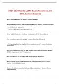 2024-2025 Inside LVMH Exam Questions And 100% Correct Answers