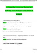 Louisiana environmental horticulture industry Exam STUDY GUIDE 2024 Questions and Verified Answers (2024 / 2025) 100% Guarantee Pass 