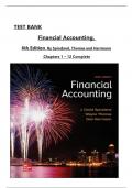 TEST BANK For Financial Accounting, 6th Edition By David Spiceland, Wayne Thomas, All Chapters 1 to 12 complete Verified editon ISBN: 9781260786521