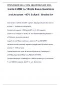 Inside LVMH Certificate Exam Questions and Answers 100% Solved | Graded A+