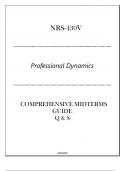 (GCU) NRS-430V (Professional Dynamics) Comprehensive Midterms Guide Q & S 2024