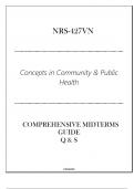 (GCU) NRS-427VN (Concepts in Community & Public Health) Comprehensive Midterms Guide Q & S