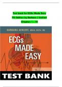 TEST BANK For ECGs Made Easy 7th Edition by Barbara J Aehlert, All Chapters 1 - 10, Verified Newest Version